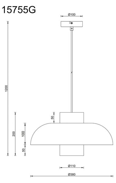 Globo Lampa wisząca Lowe, możliwość ściemniania, zielony, salon / jadalnia, metal, nowoczesny