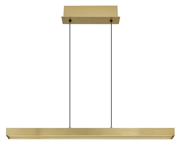 Globo Lampa wisząca Ethan, możliwość ściemniania, brązowy / mosiężny, salon / jadalnia, aluminium, nowoczesny