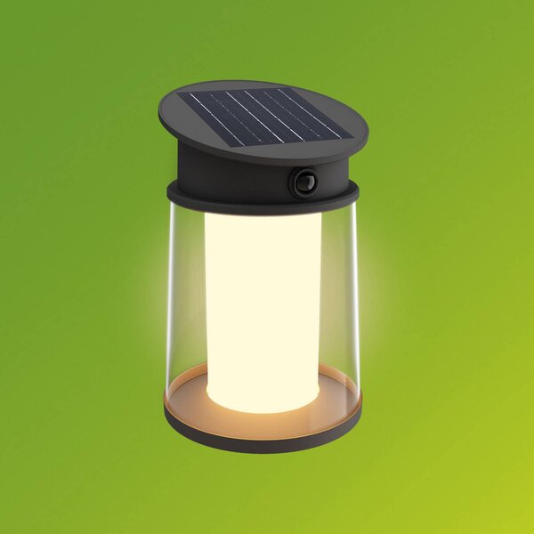 Philips Kinkiet zewnętrzny LED Juda UE, czujnik, IP44, czarny, metal