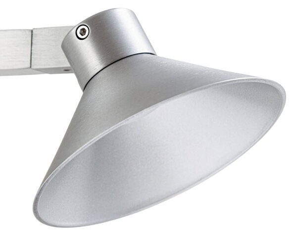 Lampa wisząca Steve Lucande, możliwość ściemniania, aluminiowy / szary / cynkowy, salon / jadalnia, metal, nowoczesny