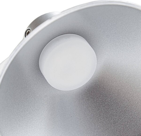 Lampa wisząca Steve Lucande, możliwość ściemniania, aluminiowy / szary / cynkowy, salon / jadalnia, metal, nowoczesny