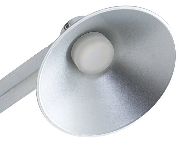 Kinkiet LED Steve Lucande, możliwość ściemniania, aluminiowy / szary / cynkowy, salon / jadalnia, metal, nowoczesny