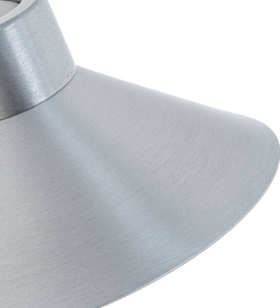 Kinkiet LED Steve Lucande, możliwość ściemniania, aluminiowy / szary / cynkowy, salon / jadalnia, metal, nowoczesny