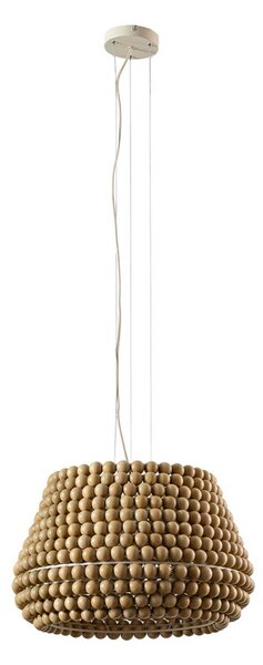 Lampa wisząca Melori Lucande, możliwość ściemniania, jasne drewno, salon / jadalnia, drewno, skandynawski