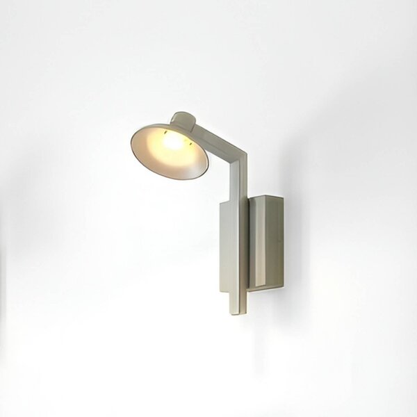 Kinkiet LED Steve Lucande, możliwość ściemniania, aluminiowy / szary / cynkowy, salon / jadalnia, metal, nowoczesny