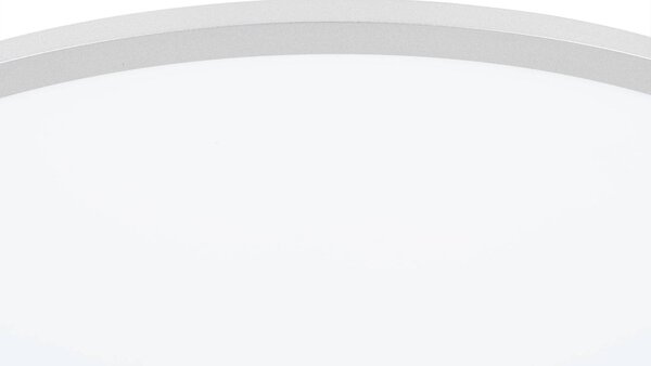 Lampa sufitowa LED Narima Lindby, możliwość ściemniania, aluminiowy / szary / cynkowy, kuchnia, tworzywo sztuczne, nowoczesny