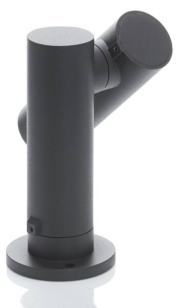 Lampa ogrodowa stojąca Narea Lucande, aluminiowy / szary / cynkowy, aluminium, nowoczesny