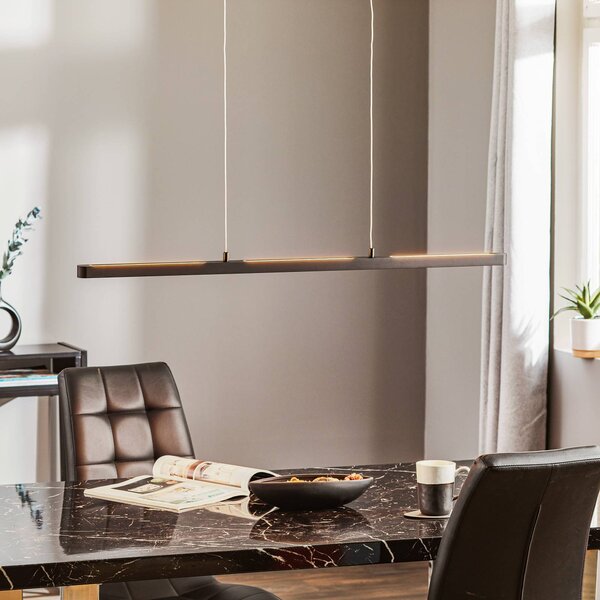 Paulmann Lampa wisząca Lento, możliwość ściemniania, czarny, salon / jadalnia, aluminium, nowoczesny