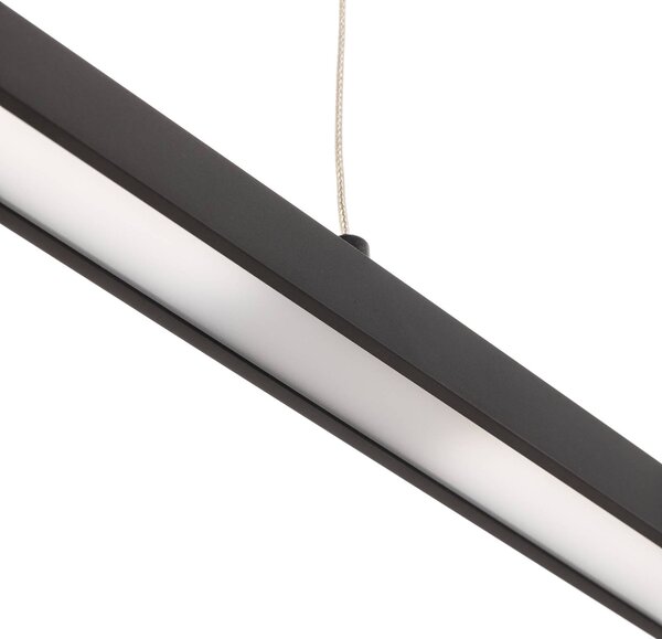 Paulmann Lampa wisząca Lento, możliwość ściemniania, czarny, salon / jadalnia, aluminium, nowoczesny
