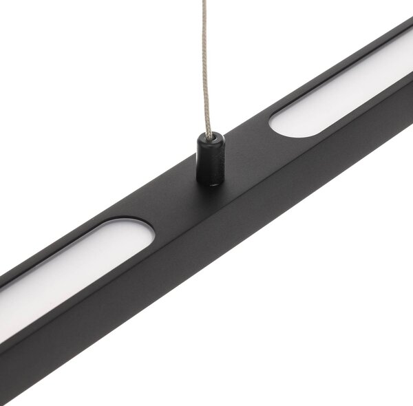 Paulmann Lampa wisząca Lento, możliwość ściemniania, czarny, salon / jadalnia, aluminium, nowoczesny