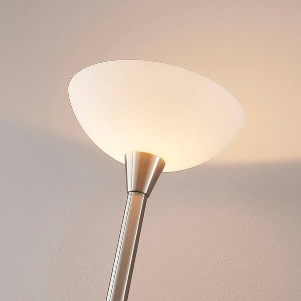Lampa stojąca Ignacia Lindby, aluminiowy / szary / cynkowy, salon / jadalnia, metal, nowoczesny