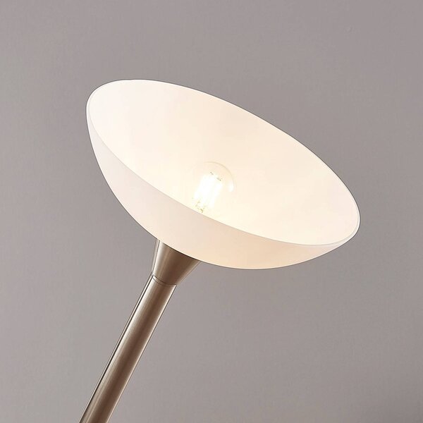 Lampa stojąca Ignacia Lindby, aluminiowy / szary / cynkowy, salon / jadalnia, metal, nowoczesny