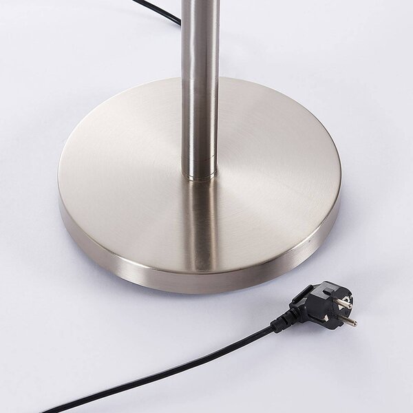 Lampa stojąca Ignacia Lindby, aluminiowy / szary / cynkowy, salon / jadalnia, metal, nowoczesny