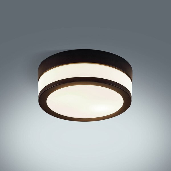 Lampa sufitowa Flavi Lindby, możliwość ściemniania, czarny, łazienka, metal, nowoczesny