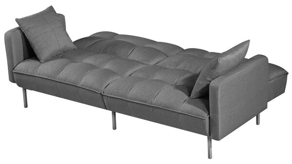 Sofa pikowana rozkładana popielR1-L37