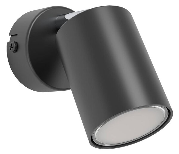 EGLO connect Smart Spot Adfira-Z, czarny, 1-punktowa, stal możliwość ściemniania, czarny, salon / jadalnia, metal, nowoczesny