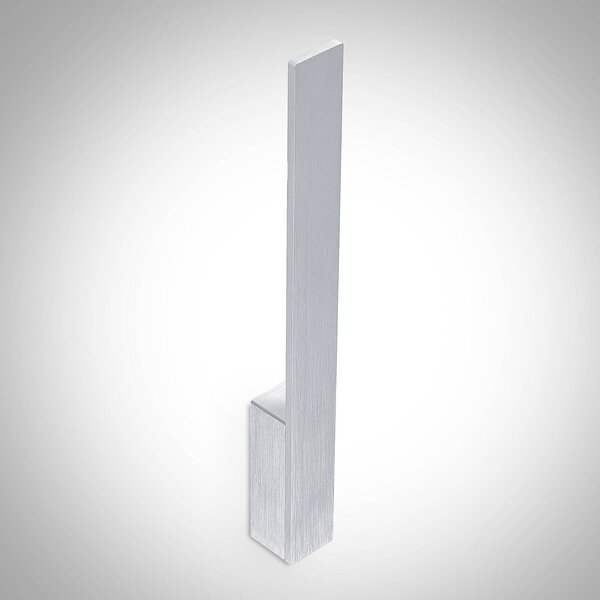 Kinkiet LED Ivano Arcchio, aluminiowy / szary / cynkowy, przedpokój, aluminium, nowoczesny