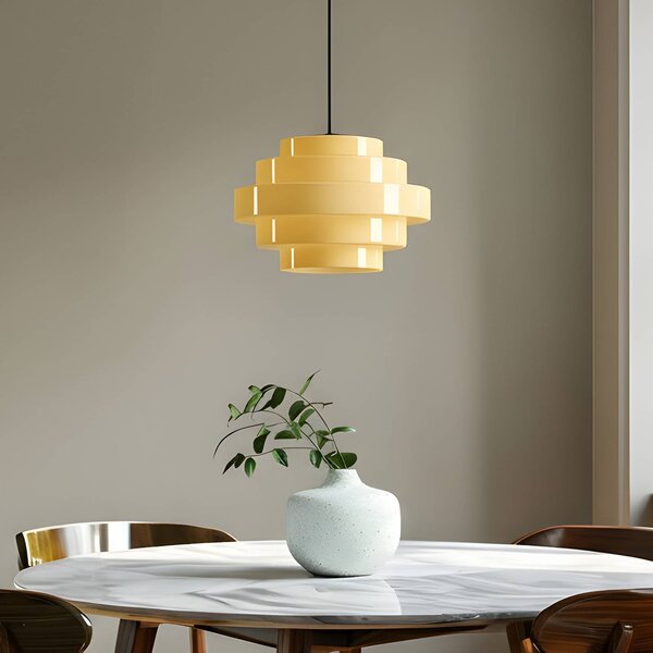 Lampa wisząca Filo ALDEX, możliwość ściemniania, żółty / pomarańczowy, salon / jadalnia, szkło, skandynawski