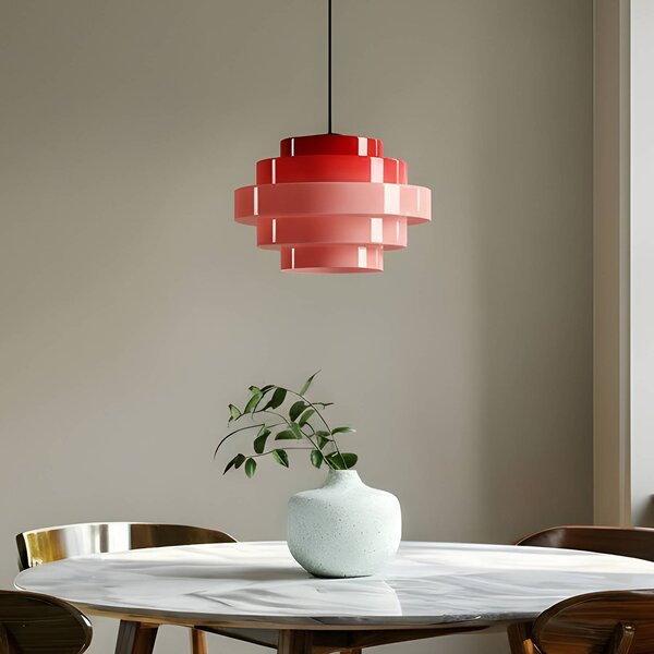Lampa wisząca Filo ALDEX, możliwość ściemniania, czerwony, salon / jadalnia, szkło, skandynawski