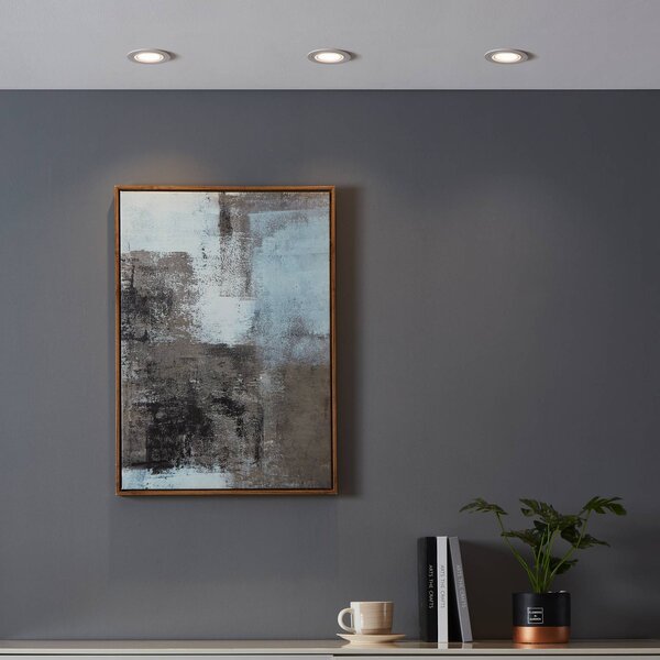EGLO connect Inteligentna lampa LED Carosso-Z, Ø 9 cm, biała możliwość ściemniania, biały / opal, salon / jadalnia, aluminium, nowoczesny