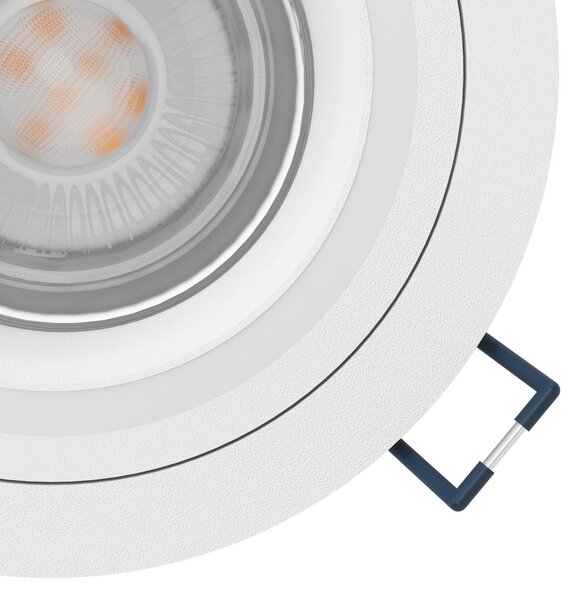 EGLO connect Inteligentna lampa LED Carosso-Z, Ø 9 cm, biała możliwość ściemniania, biały / opal, salon / jadalnia, aluminium, nowoczesny