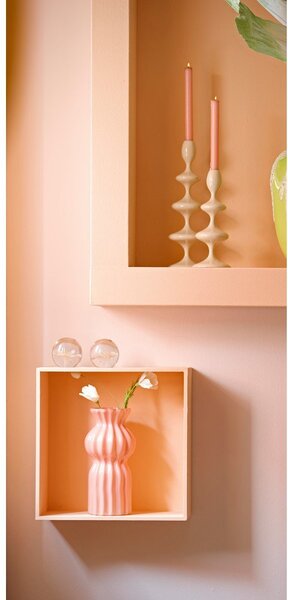 Różowy szklany wazon (wysokość 28 cm) Terento – Light & Living