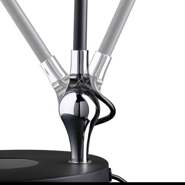 Paulmann Lampa biurkowa LED Numis, możliwość ściemniania, czarny, biuro, aluminium, nowoczesny