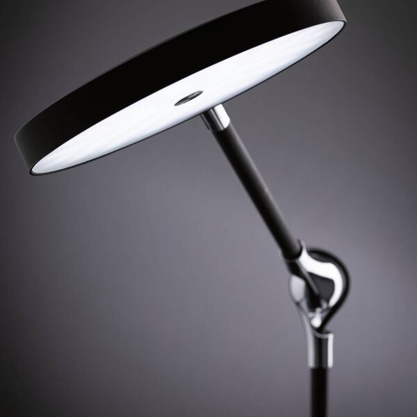 Paulmann Lampa biurkowa LED Numis, możliwość ściemniania, czarny, biuro, aluminium, nowoczesny
