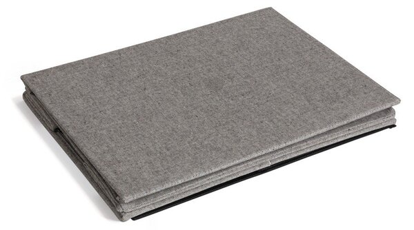 Szary tekstylny pojemnik z pokrywką 36x46x25 cm Soft Storage Large – Bigso