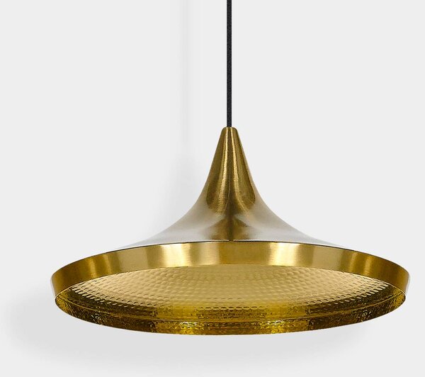 Tom Dixon Lampa wisząca Beat, możliwość ściemniania, biały / opal, salon / jadalnia, mosiądz, design