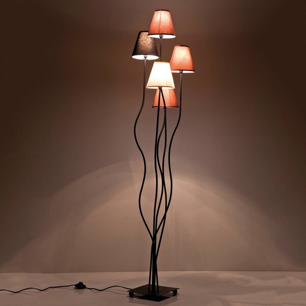KARE Lampa stojąca FLEXIBLE, czarny, salon / jadalnia, metal, nowoczesny