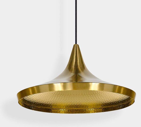Tom Dixon Lampa wisząca Beat, możliwość ściemniania, mosiężny / złoty, salon / jadalnia, mosiądz, design