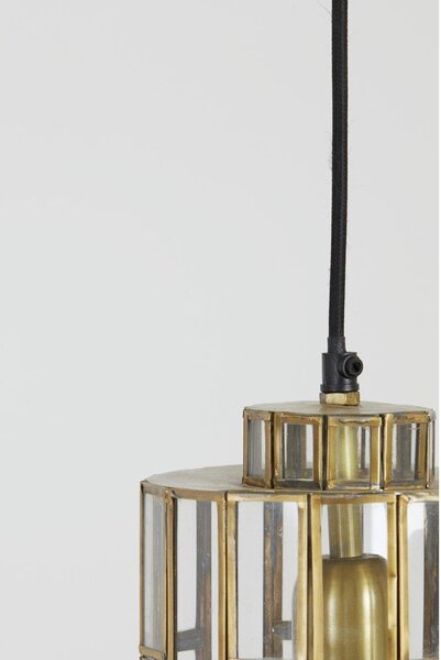 Lampa wisząca w kolorze brązu ze szklanym kloszem Søstrene – Light & Living