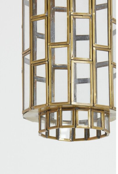 Lampa wisząca w kolorze brązu ze szklanym kloszem Søstrene – Light & Living