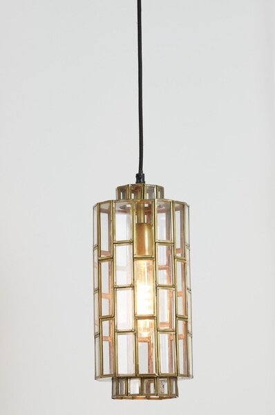 Lampa wisząca w kolorze brązu ze szklanym kloszem Søstrene – Light & Living