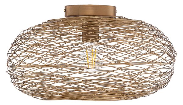 Lampa sufitowa Kaviya Lindby, możliwość ściemniania, mosiężny / złoty, salon / jadalnia, metal, design