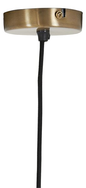 Lampa wisząca w kolorze brązu ze szklanym kloszem Søstrene – Light & Living