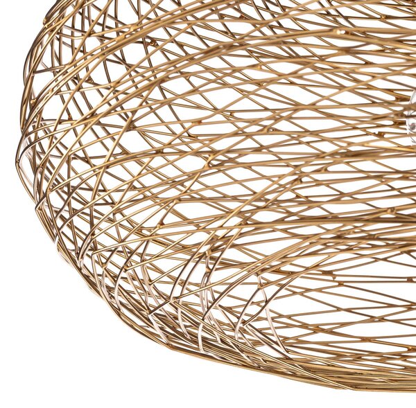 Lampa sufitowa Kaviya Lindby, możliwość ściemniania, mosiężny / złoty, salon / jadalnia, metal, design