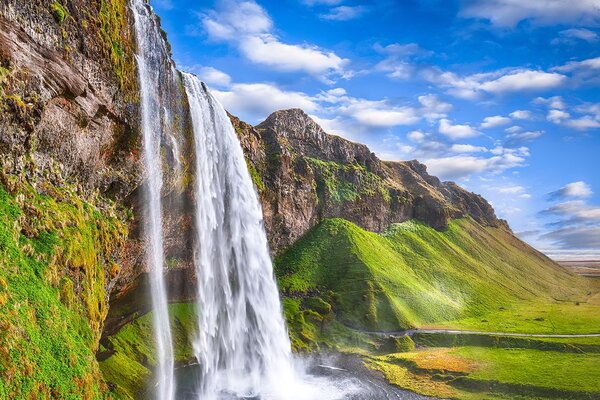 Fototapeta Wodospad Seljalandsfoss