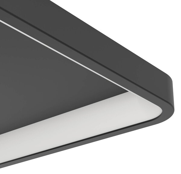 EGLO connect Inteligentna lampa sufitowa Loretello-Z, możliwość ściemniania, czarny, salon / jadalnia, metal, nowoczesny