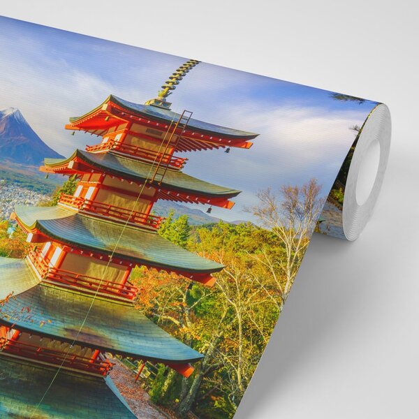 Fototapeta widok na Chureito Pagoda i górę Fuji