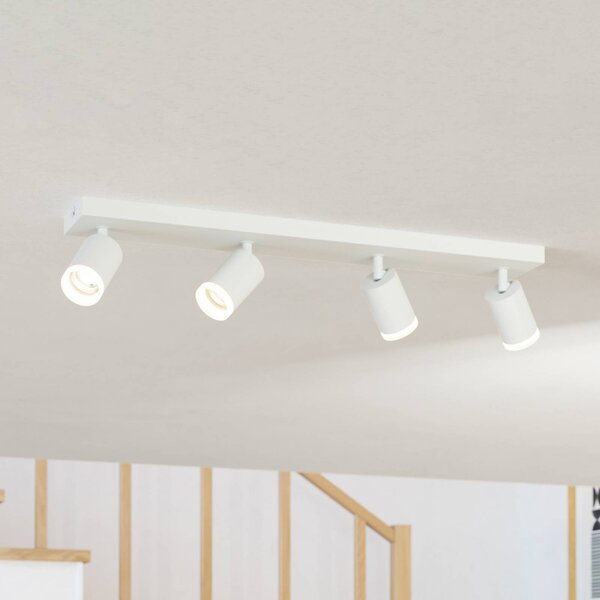 EGLO connect Smart-LED-Spot Melitello-Z, 4-punktowa, biała możliwość ściemniania, biały / opal, salon / jadalnia, aluminium, nowoczesny
