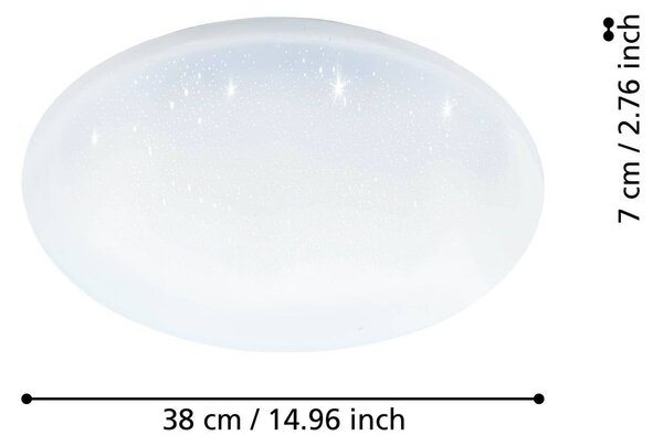 EGLO connect Lampa sufitowa Totari-Z, możliwość ściemniania, biały / opal, salon / jadalnia, tworzywo sztuczne, nowoczesny