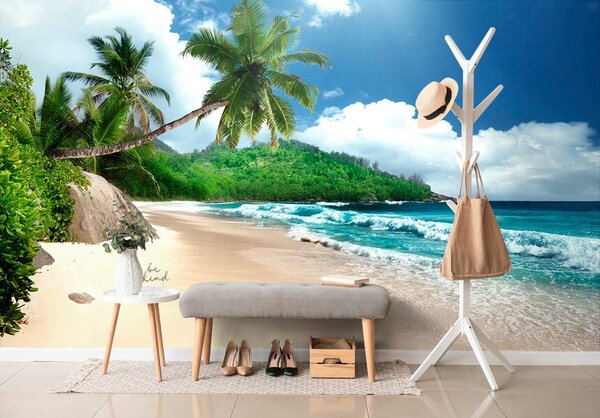 Fototapeta piękna plaża na wyspie Seszele