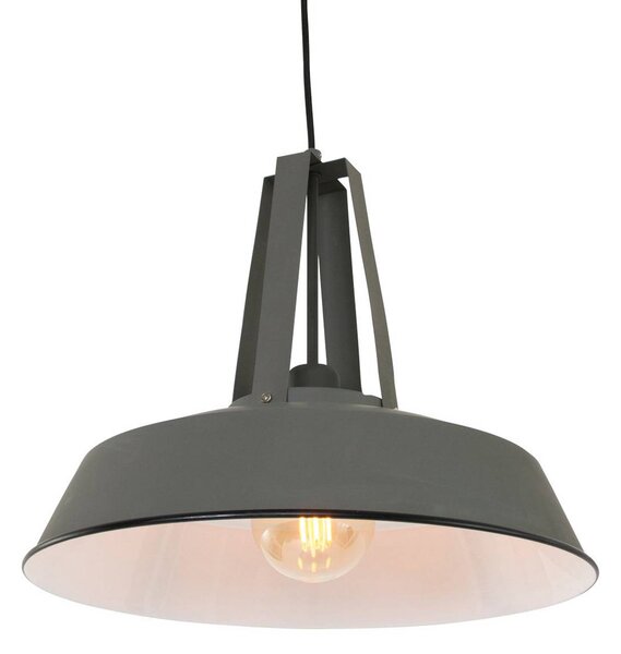 Steinhauer Lampa wisząca Eden, możliwość ściemniania, aluminiowy / szary / cynkowy, kuchnia, metal, vintage