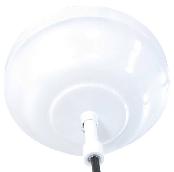 Steinhauer Lampa wisząca Eden, możliwość ściemniania, biały / opal, kuchnia, metal, vintage