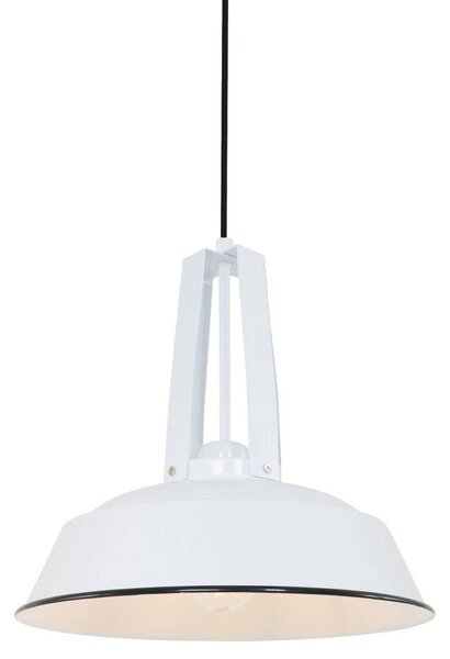 Steinhauer Lampa wisząca Eden, możliwość ściemniania, biały / opal, kuchnia, metal, vintage
