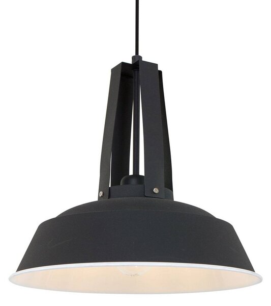 Steinhauer Lampa wisząca Eden, możliwość ściemniania, czarny, kuchnia, metal, vintage