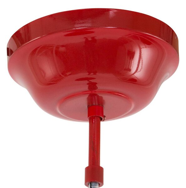 Steinhauer Lampa wisząca Eden, możliwość ściemniania, czerwony, kuchnia, metal, vintage