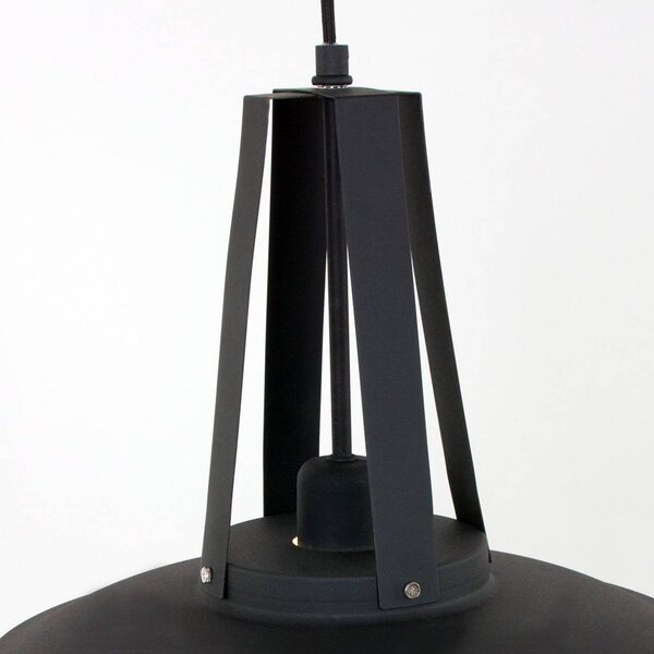 Steinhauer Lampa wisząca Eden, możliwość ściemniania, czarny, kuchnia, metal, vintage